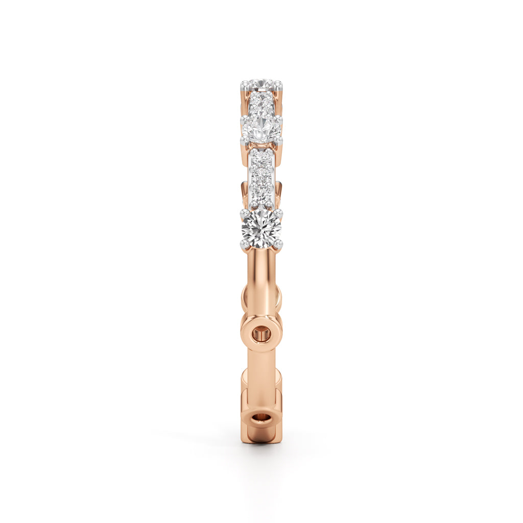 Brilliant Round Delicate Gold Ring