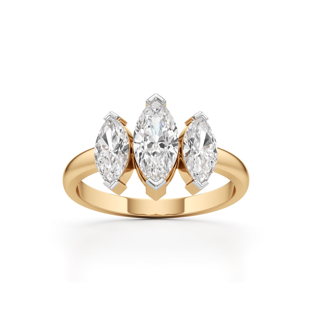 Radiant Marquise Trio Ring