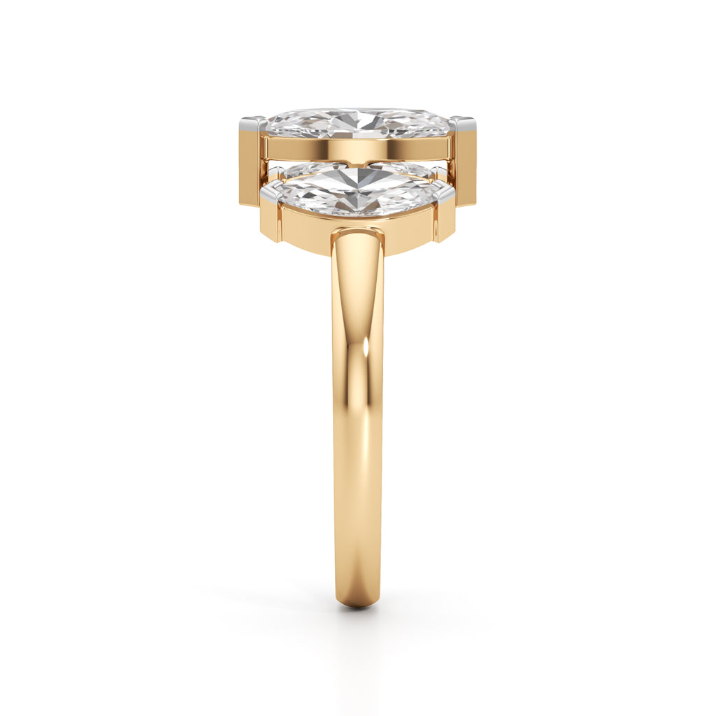 Radiant Marquise Trio Ring