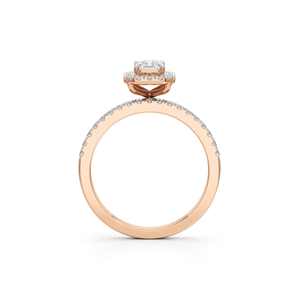 Elowen Emerald Trio Ring