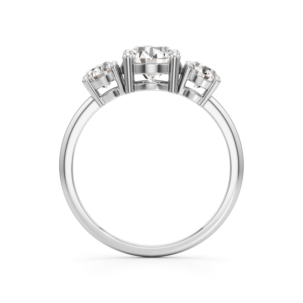 Aura Three-Stone Radiance Ring