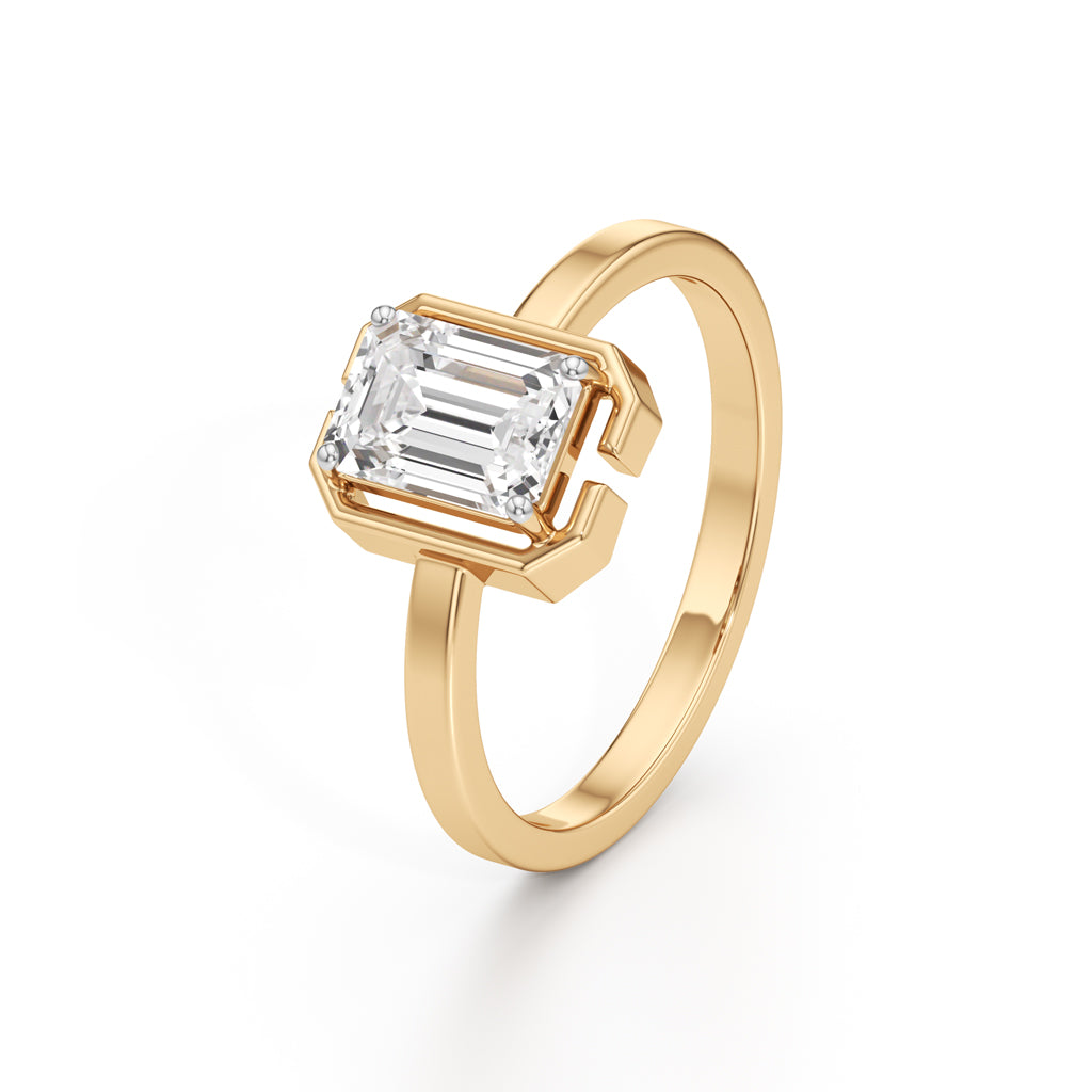 Clarisse Emerald Solitaire