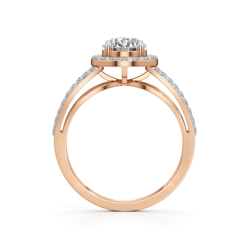 Solenne Round Diamond Ring