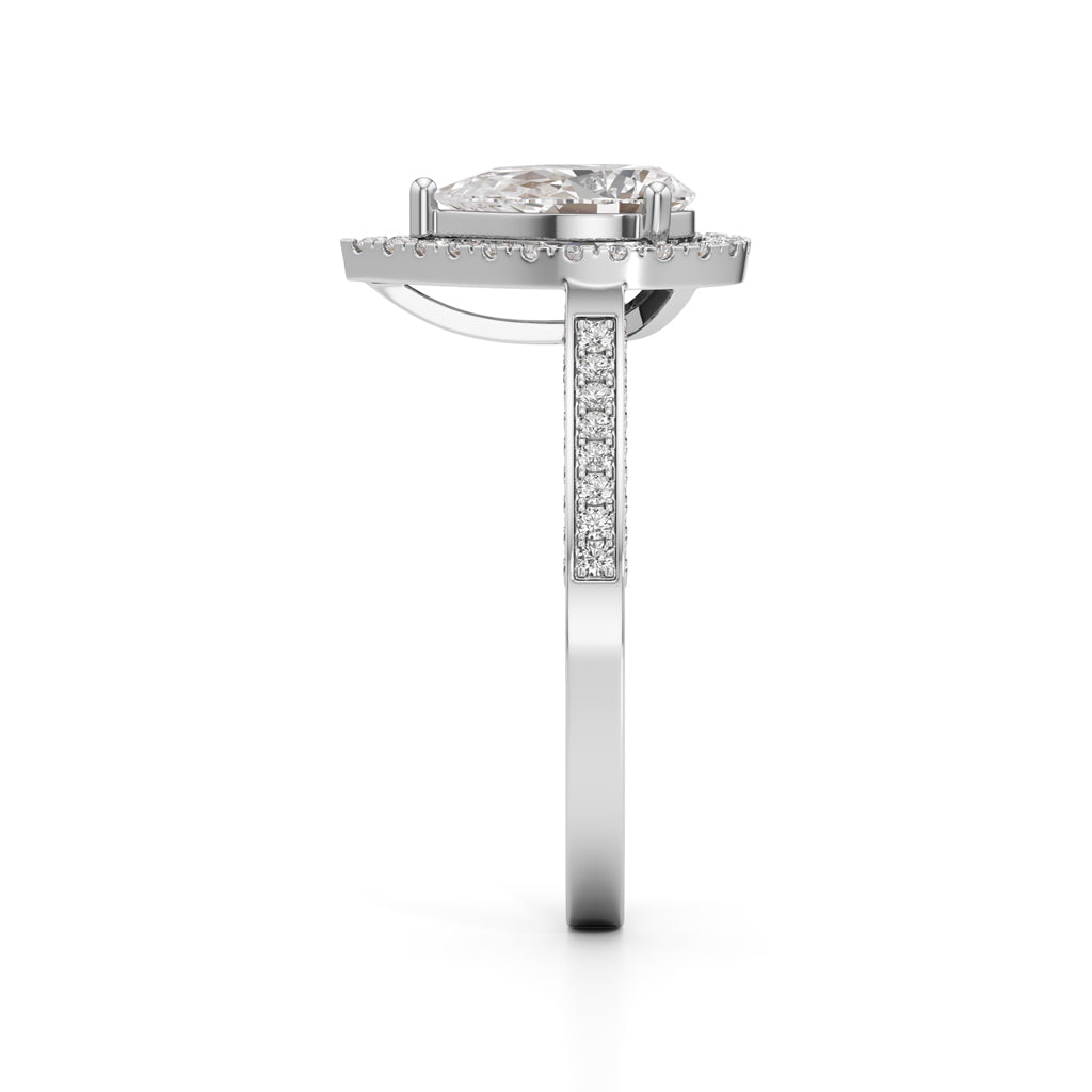 Serena Teardrop Glow Ring