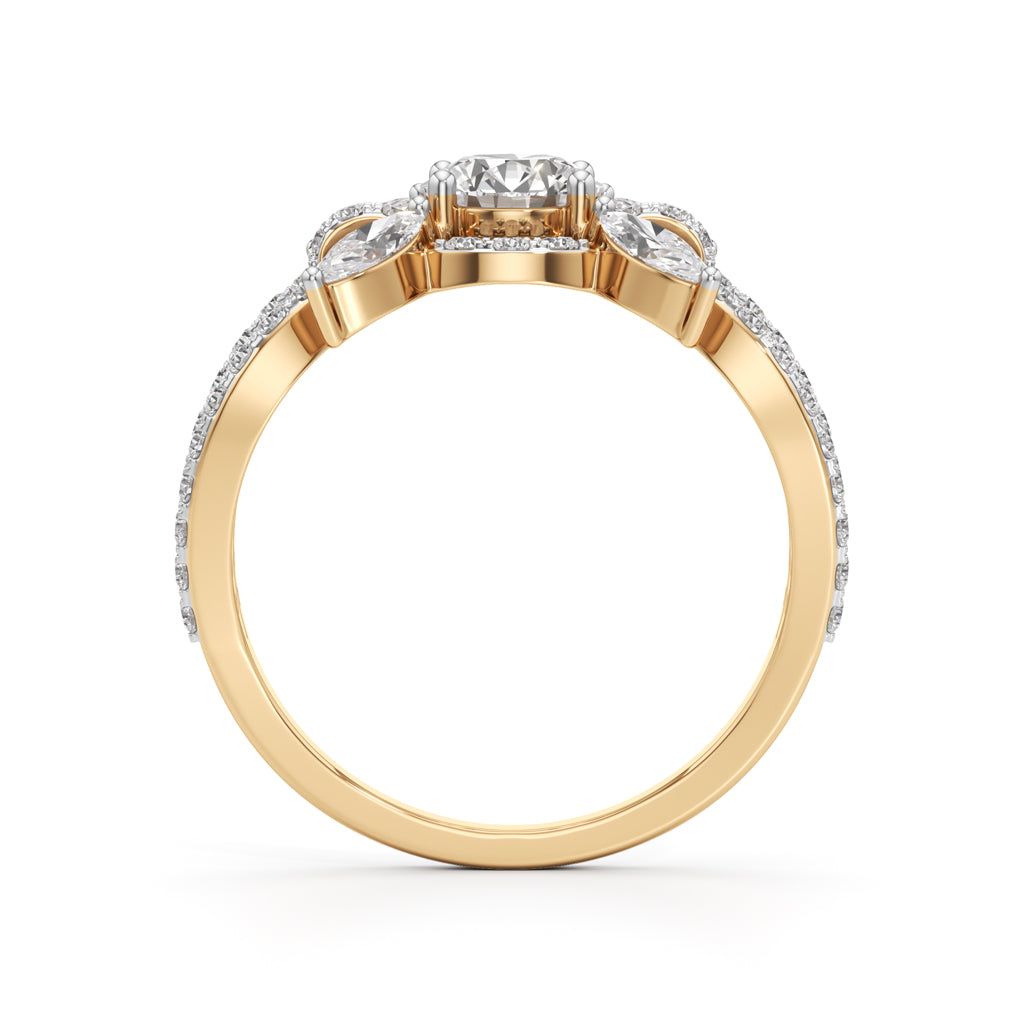 Majestic Petal Cluster Ring