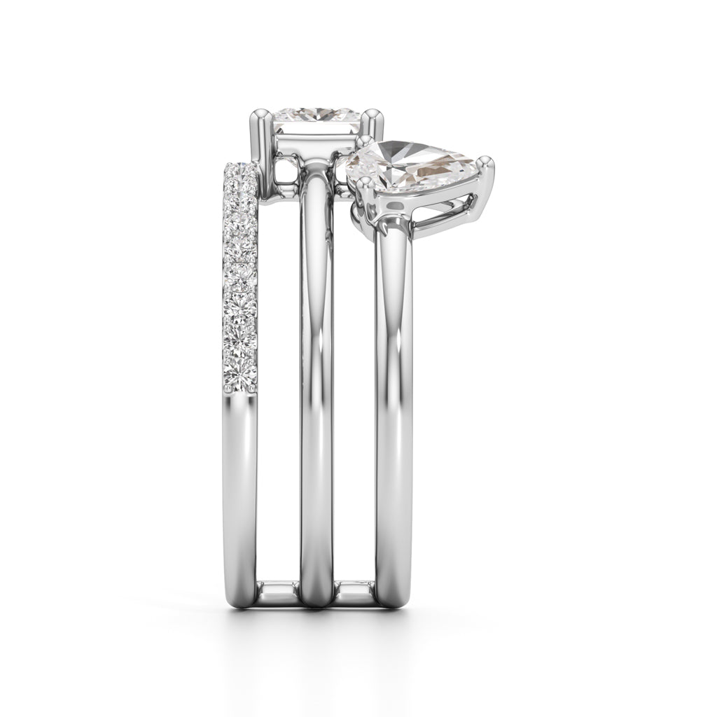 Aurora Dual-Stone Designer Ring