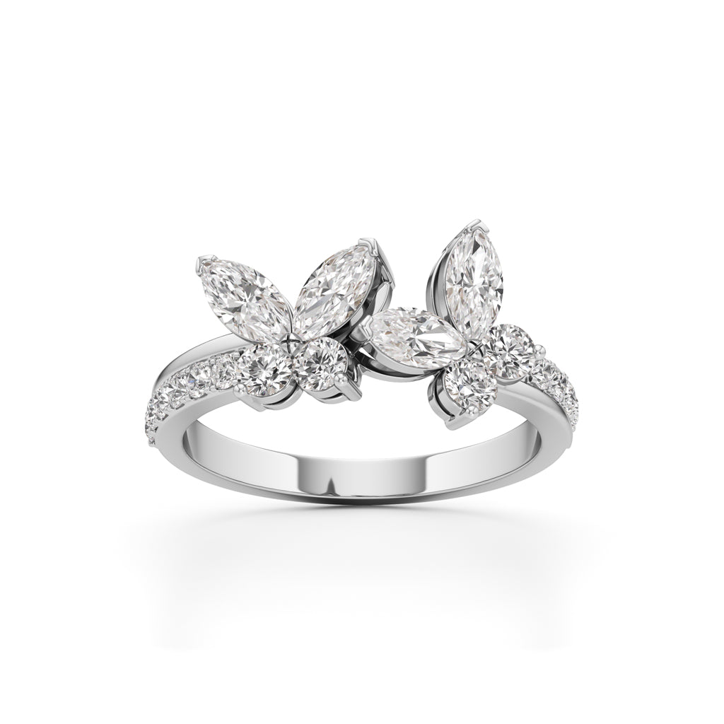 Butterfly Bloom Diamond Ring