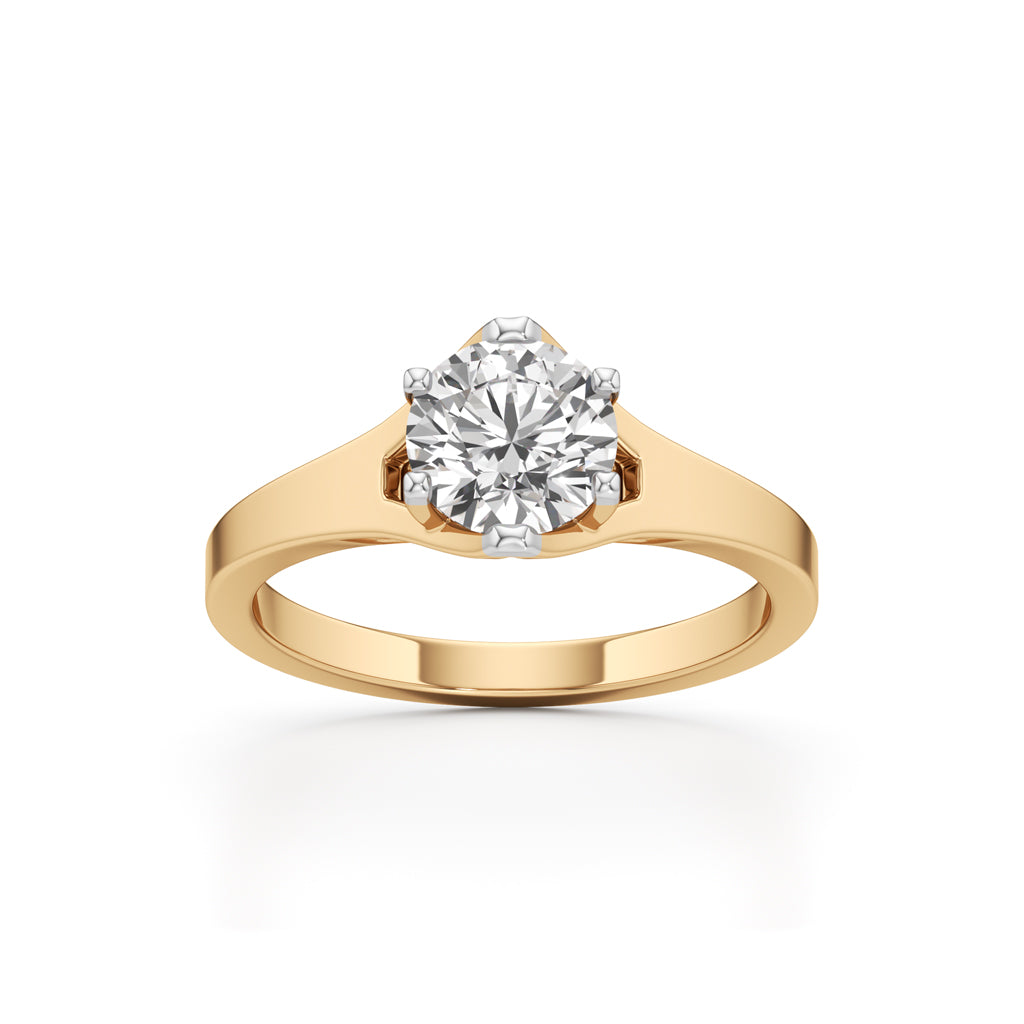 Celestia Solitaire Grace Ring