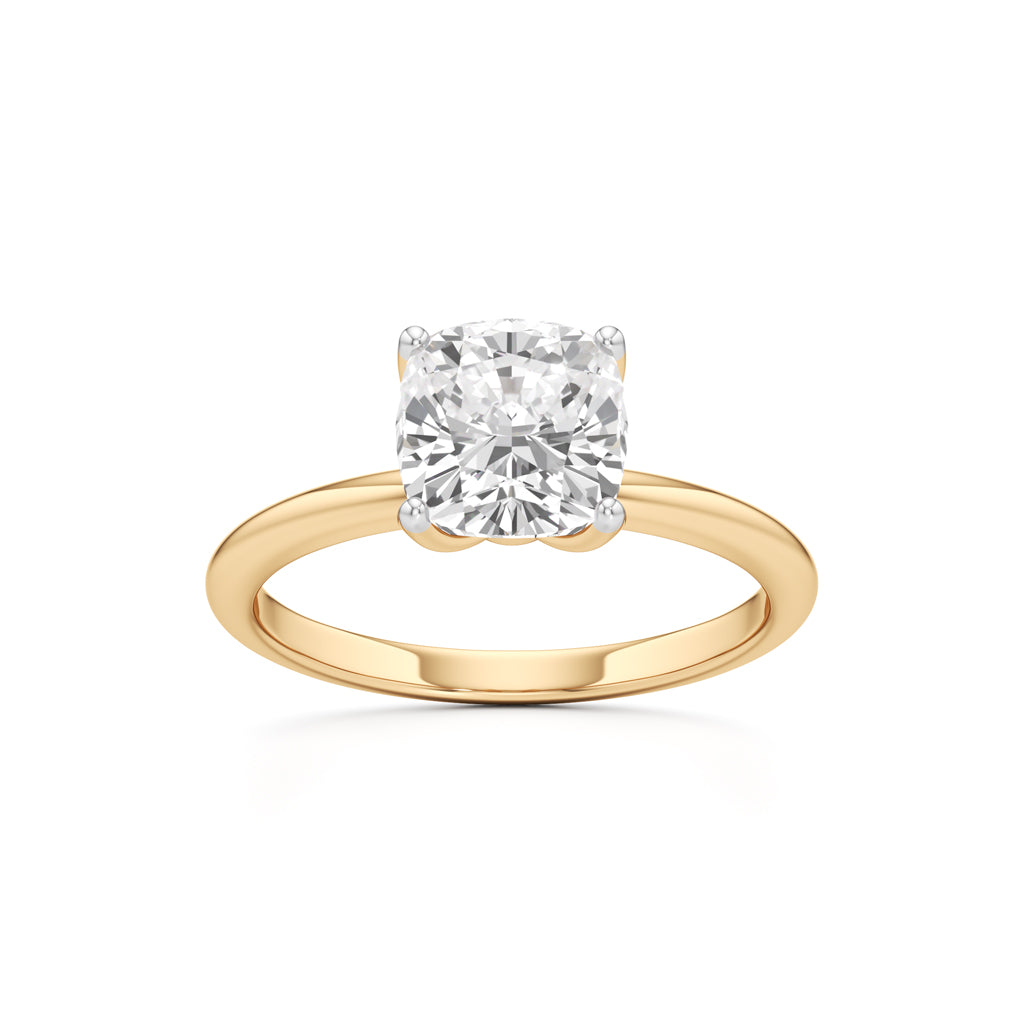 Eternal Spark Cushion-Cut Solitaire Ring
