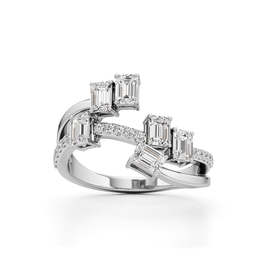 Celestara Emerald Dance Ring