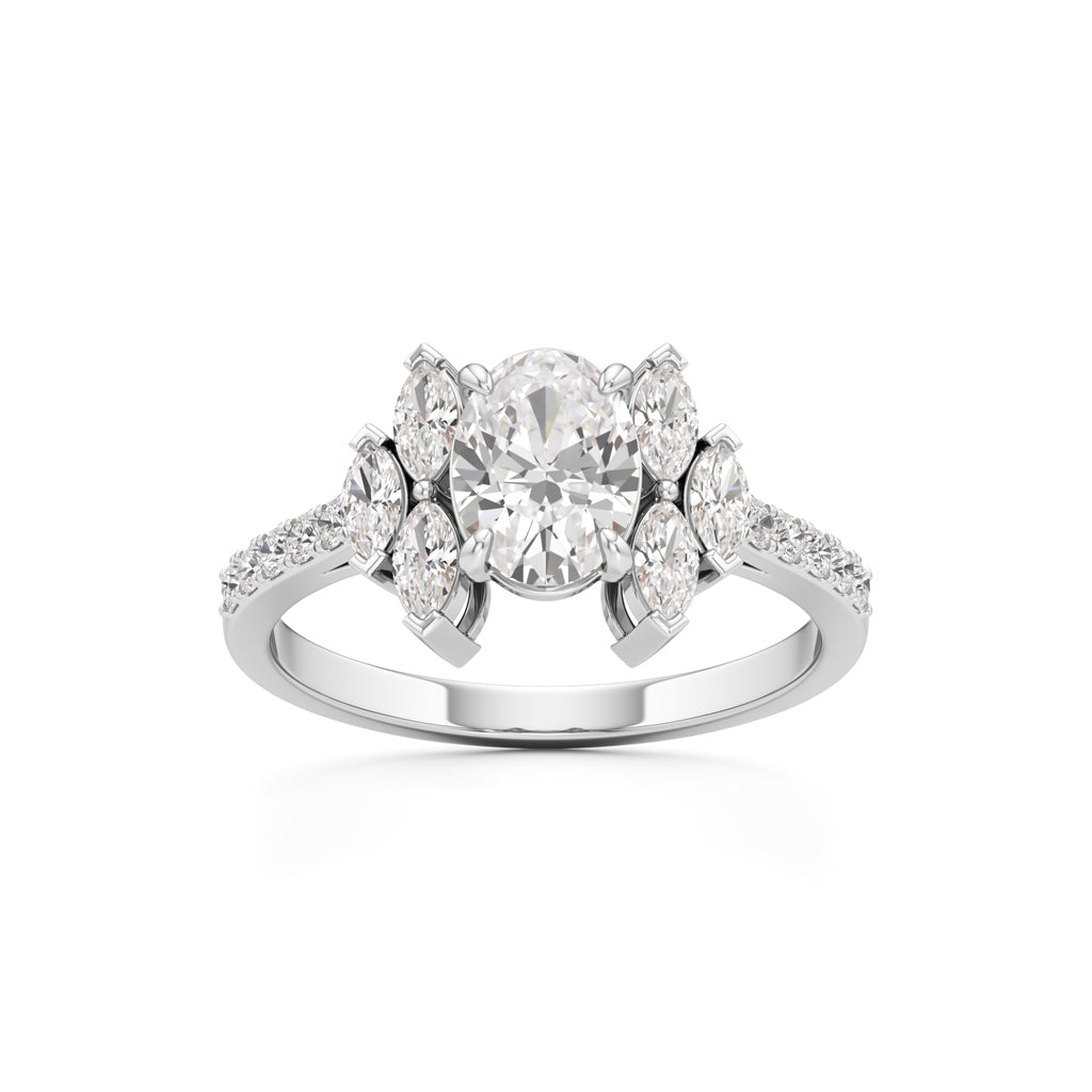 Seraphina Regal Cluster Ring