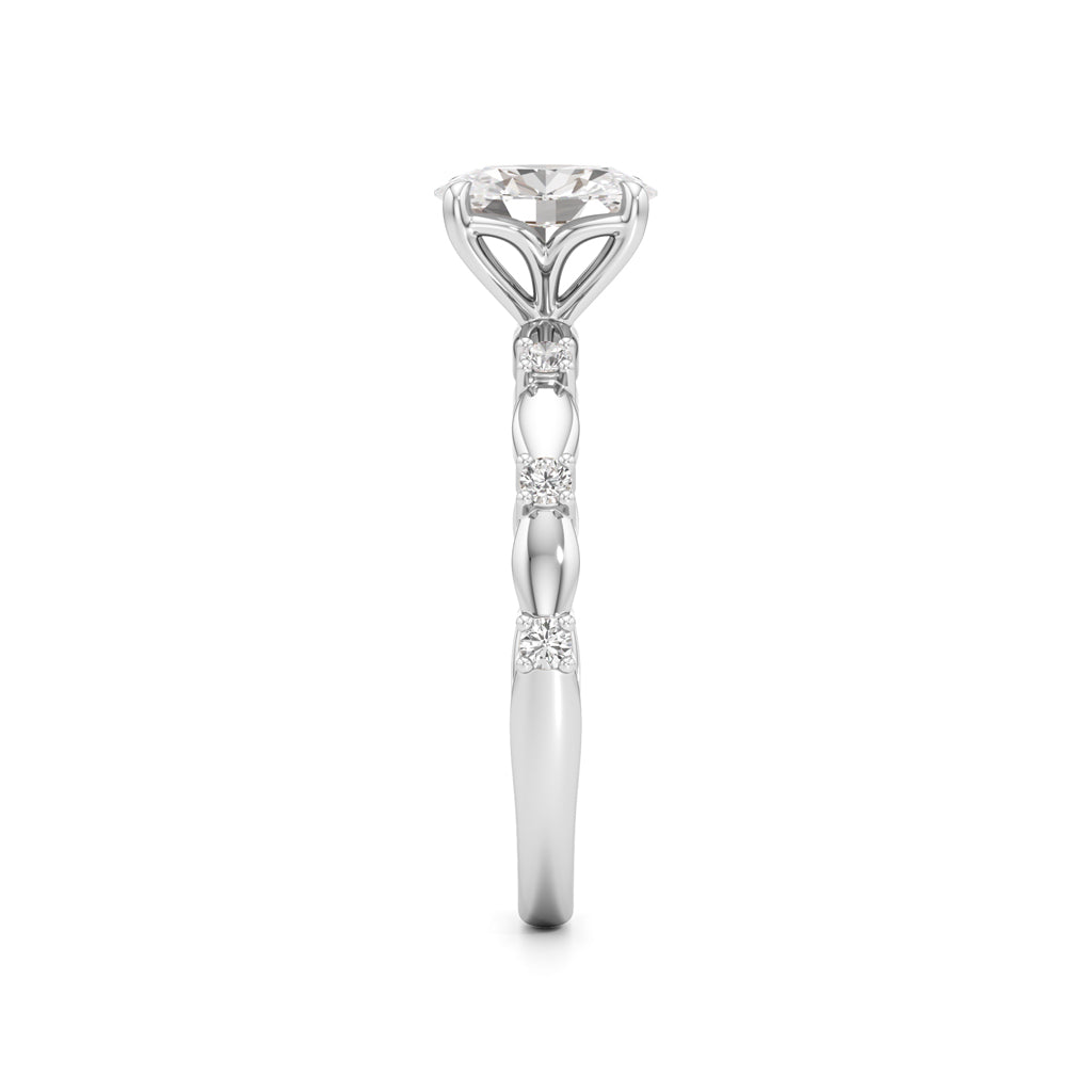 0.75Ct Oval Shape Everyday Wear Fashion
