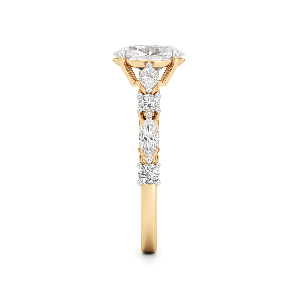 Aurora Oval Harmony Ring