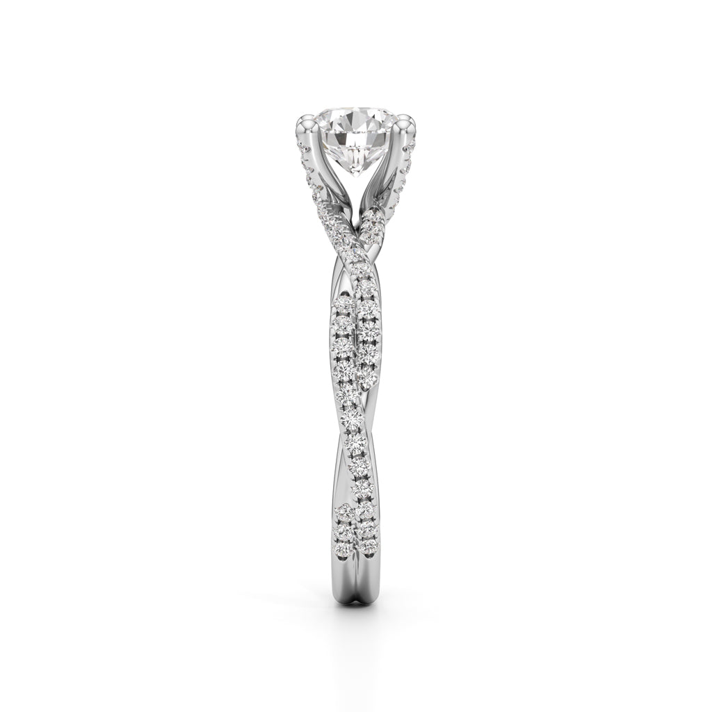 Twiluxe Embrace Solitaire Ring
