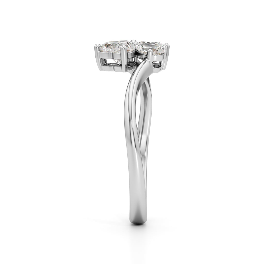 Golden Petal Whisper Ring
