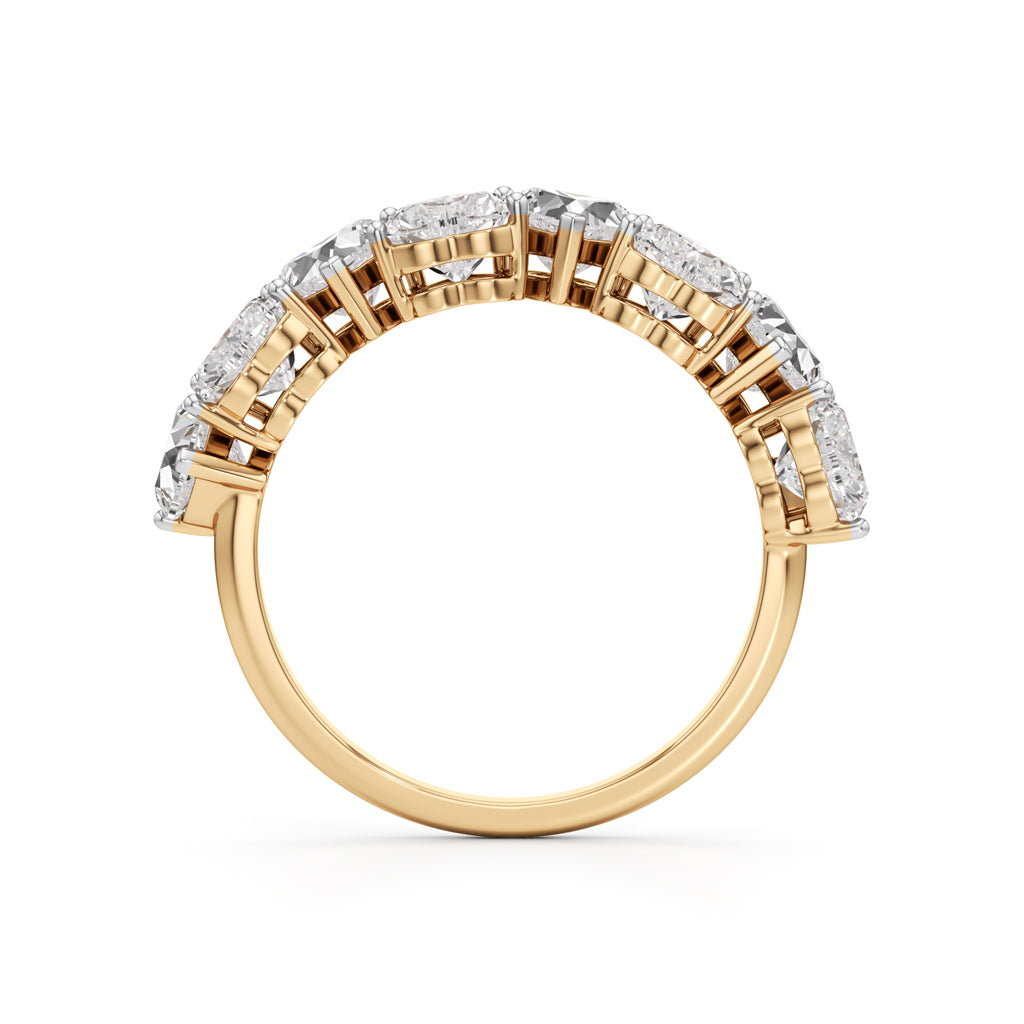 Intertwined Hearts Diamond Ring