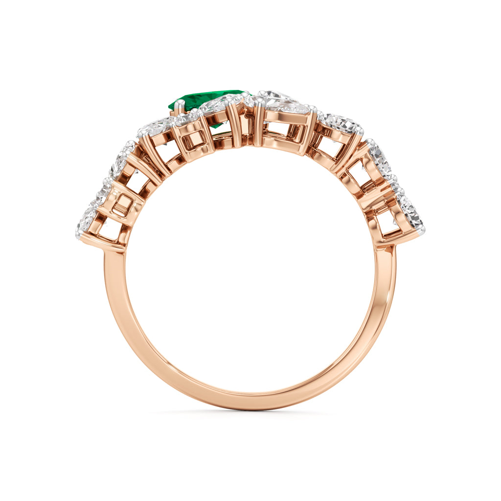 Secret Garden Emerald & Diamond Ring