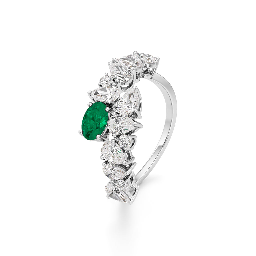 Secret Garden Emerald & Diamond Ring