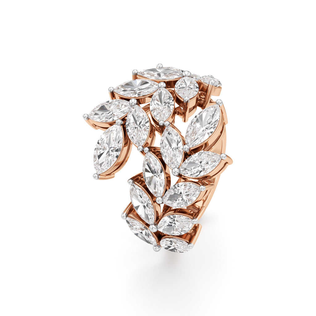 Enchanted Marquise Diamond Vine Ring