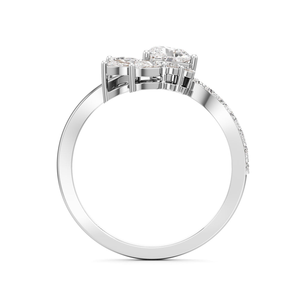 Whimsical Bloom Diamond Accent Ring
