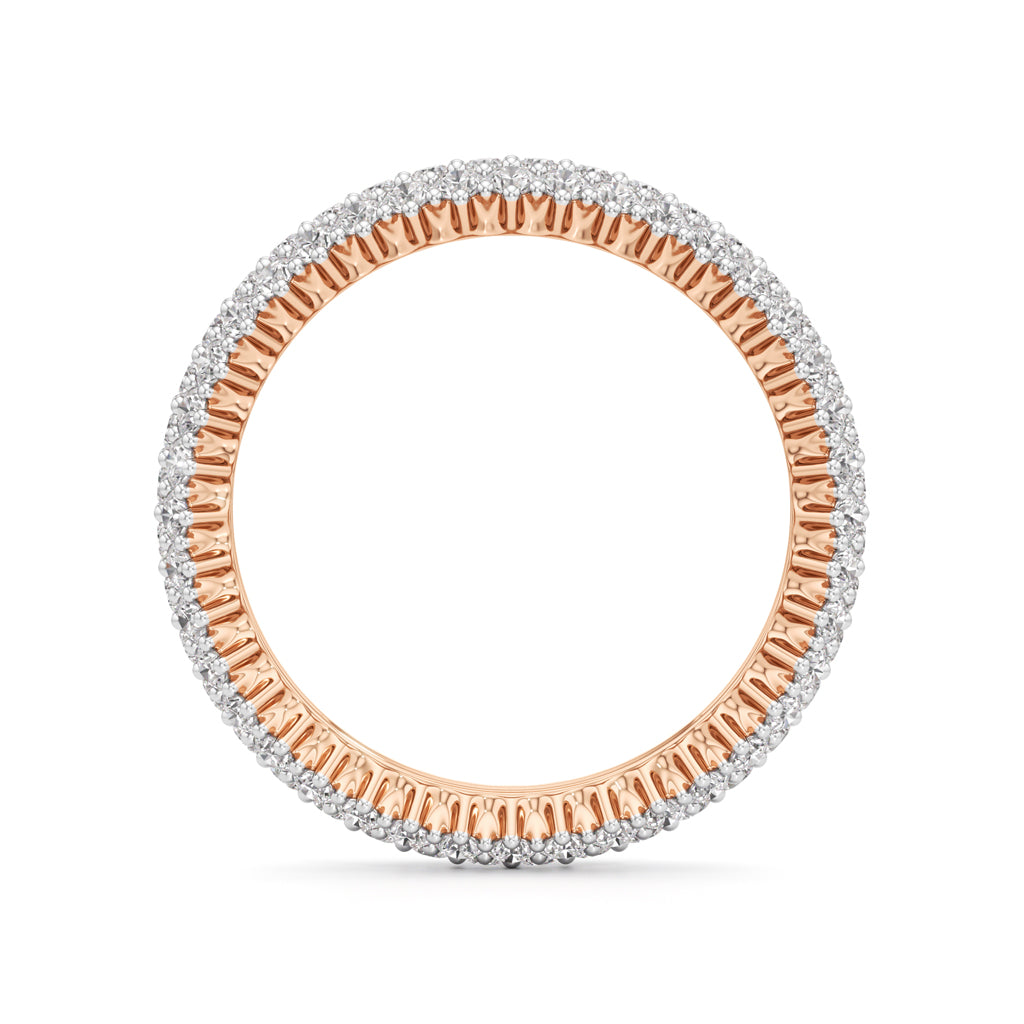 Wide Lumière Diamond Eternity Band