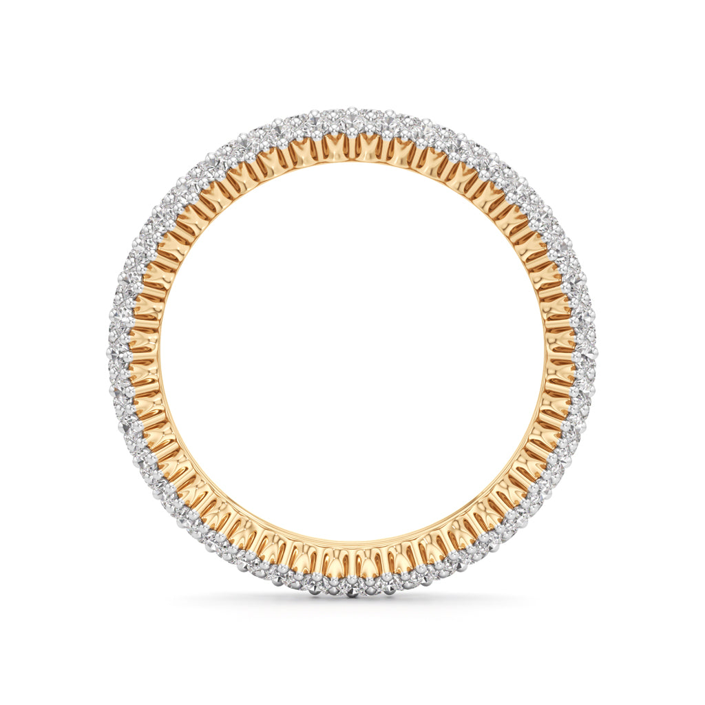 Wide Lumière Diamond Eternity Band