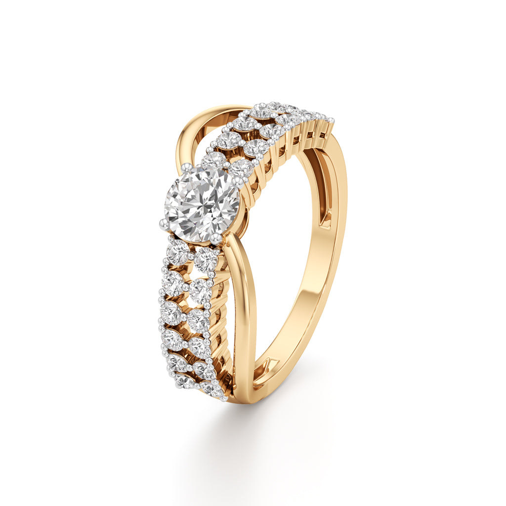 Lighttrace Diamond Cluster Ring