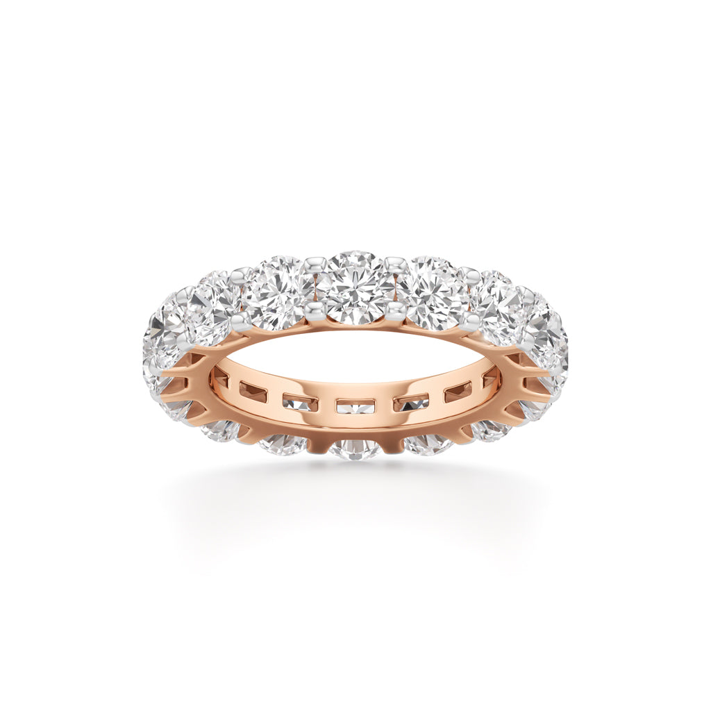 Prong Set Round Diamond Eternity Band