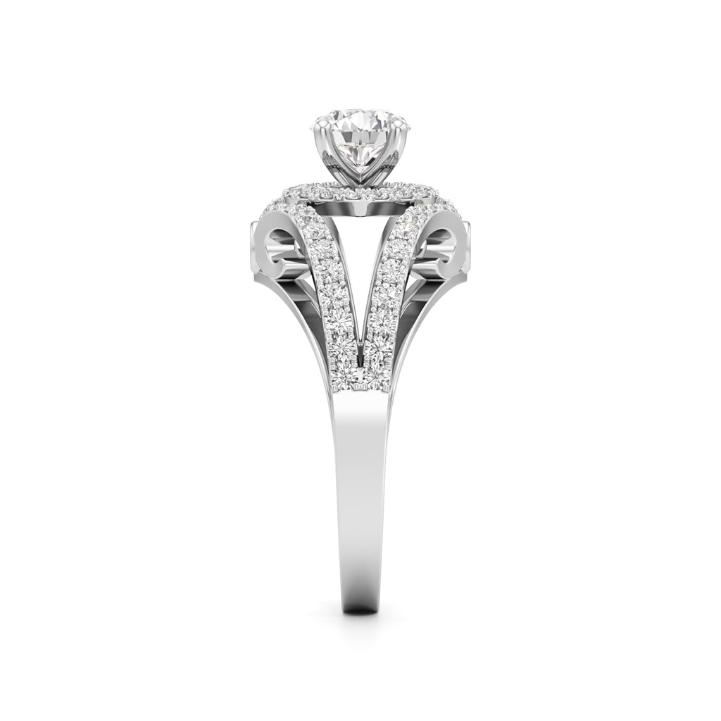 Infinity Glow Diamond Halo Ring