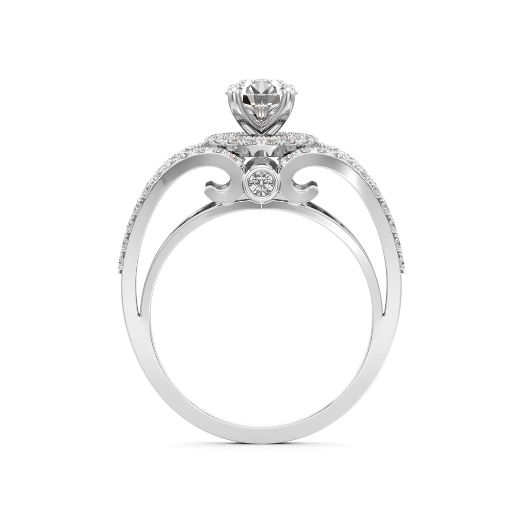 Infinity Glow Diamond Halo Ring