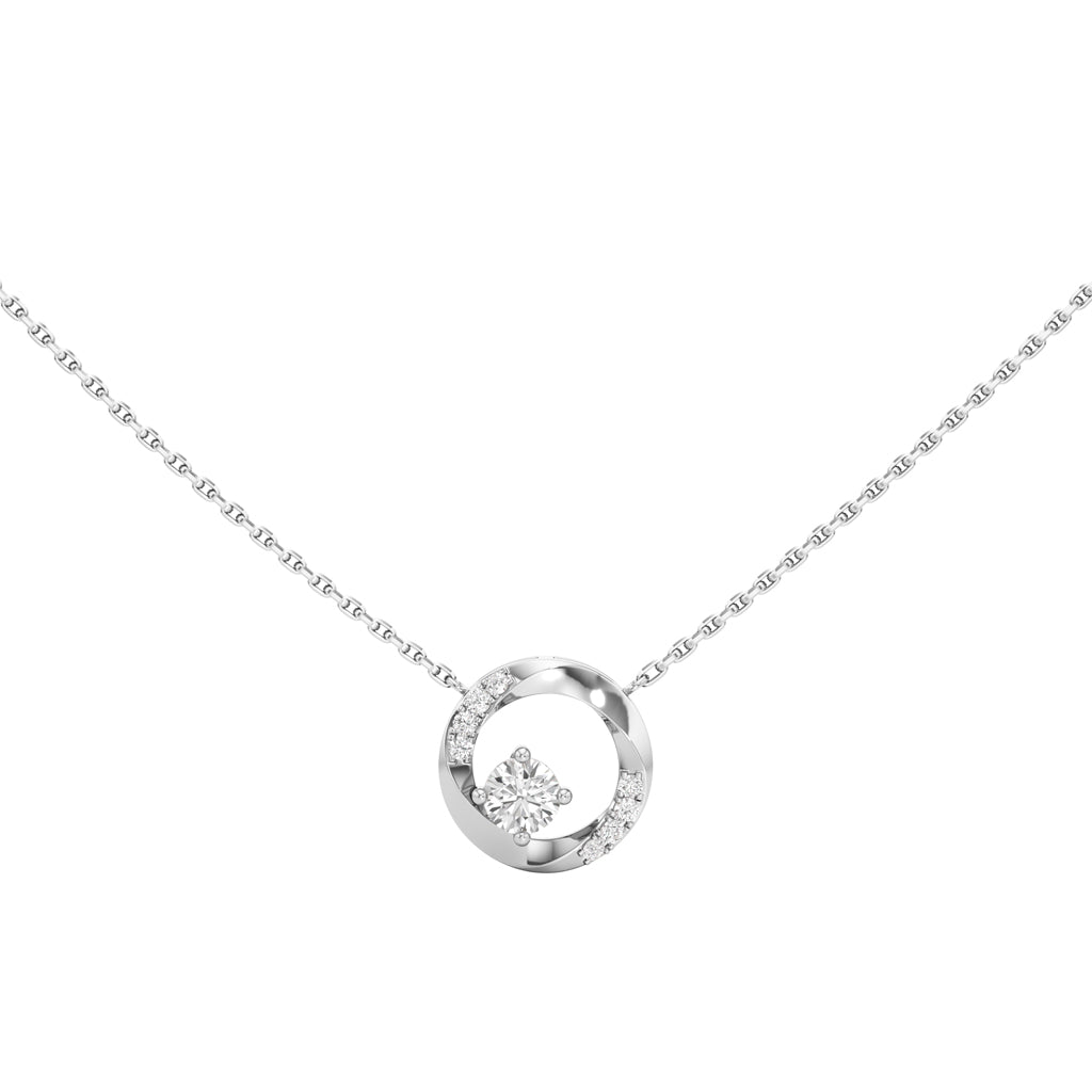 0.25Ct Round Shape Delicate Pendants