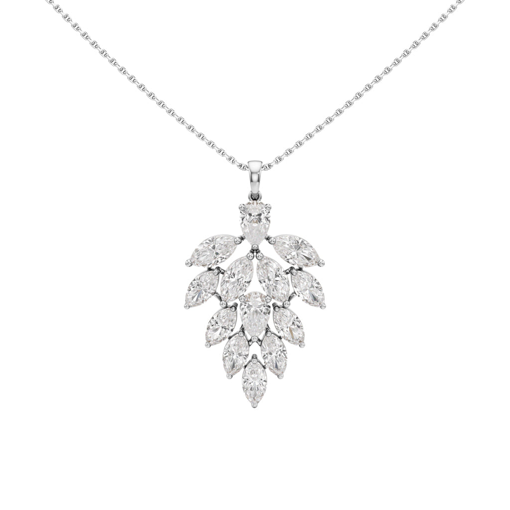 Petra 5.25Ct Leaf Style Pear Cut Fancy Pendant