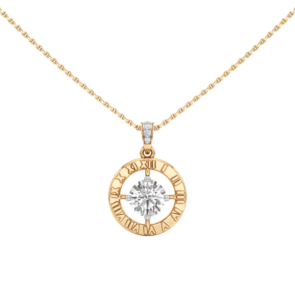 Fiorenza 1.5Ct Halo Round Cut Casual Pendant