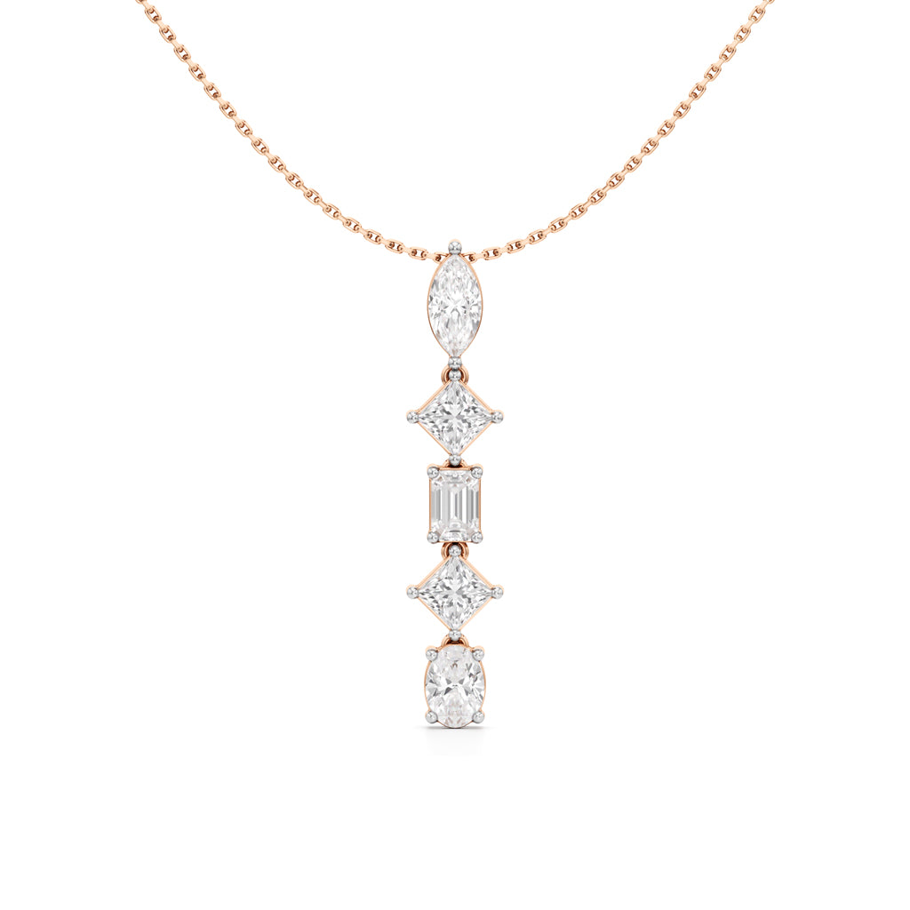 Celeste Cascade Diamond Drop Necklace