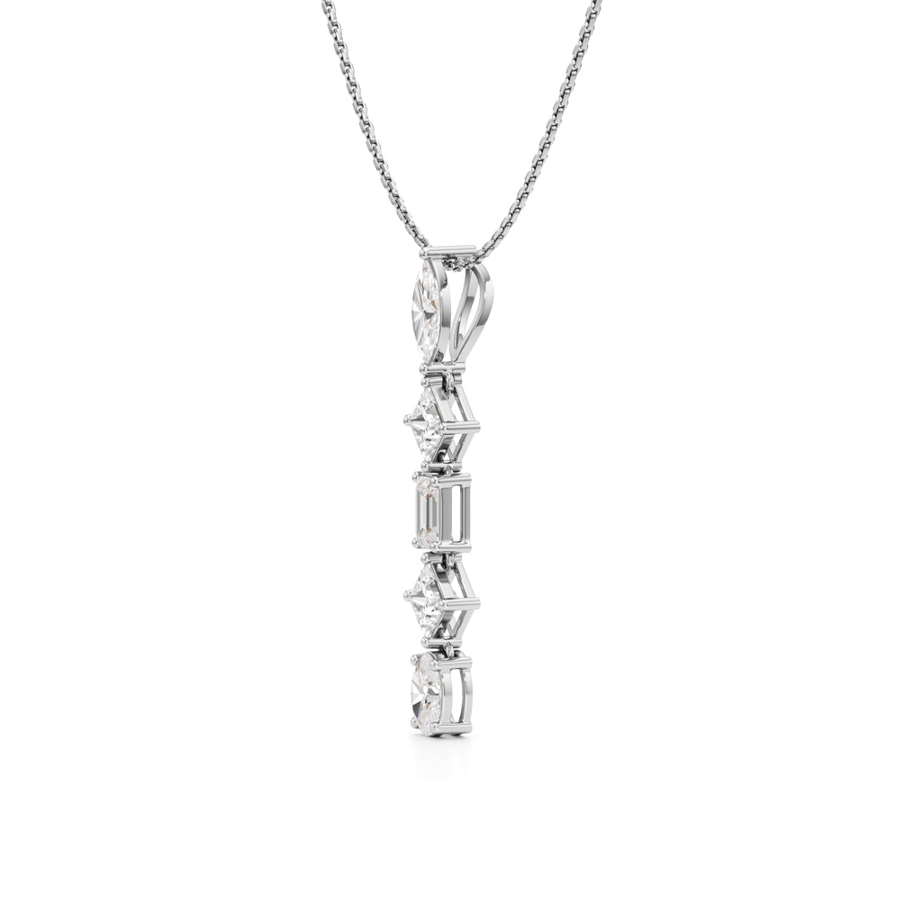 Celeste Cascade Diamond Drop Necklace