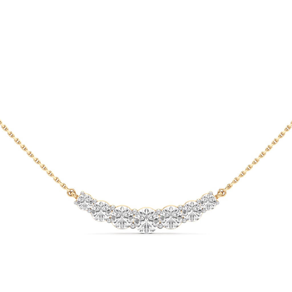 Astra Radiant Seven-Stone Diamond Necklace