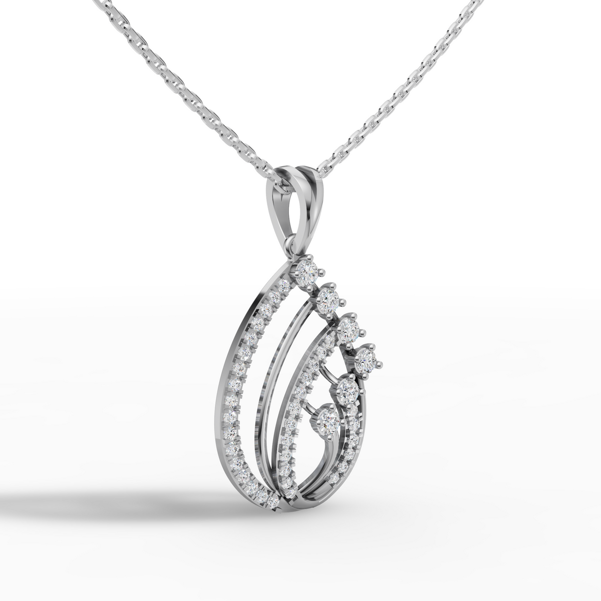 Diamond Swirl Pendant