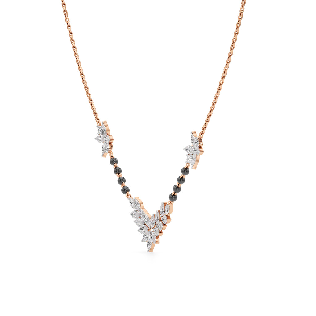 Aarohi Marquise Elegance Diamond Mangalsutra