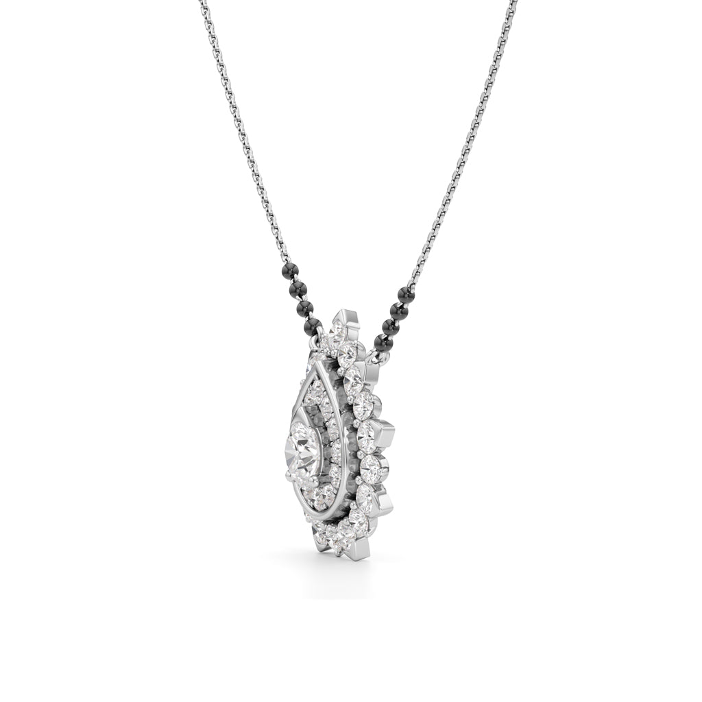 Surya Teardrop Radiance Diamond Mangalsutra