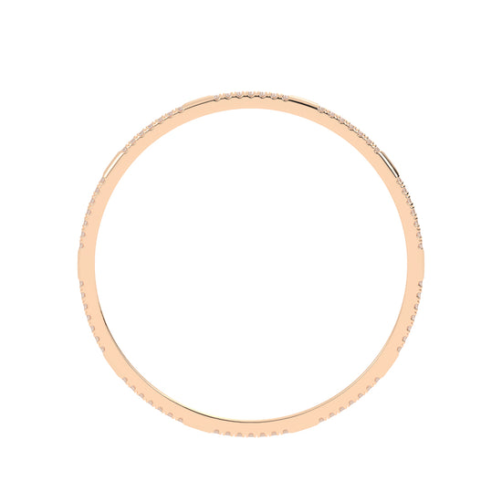 Contemporary Dual-Row Sparkling Bangle
