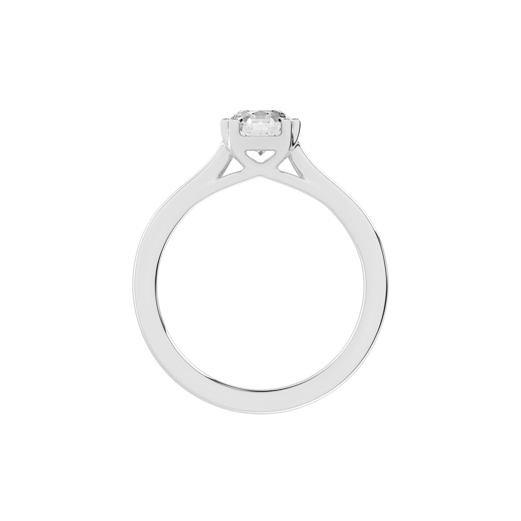 Solvaire Double prong round cut solitaire lab diamond ring