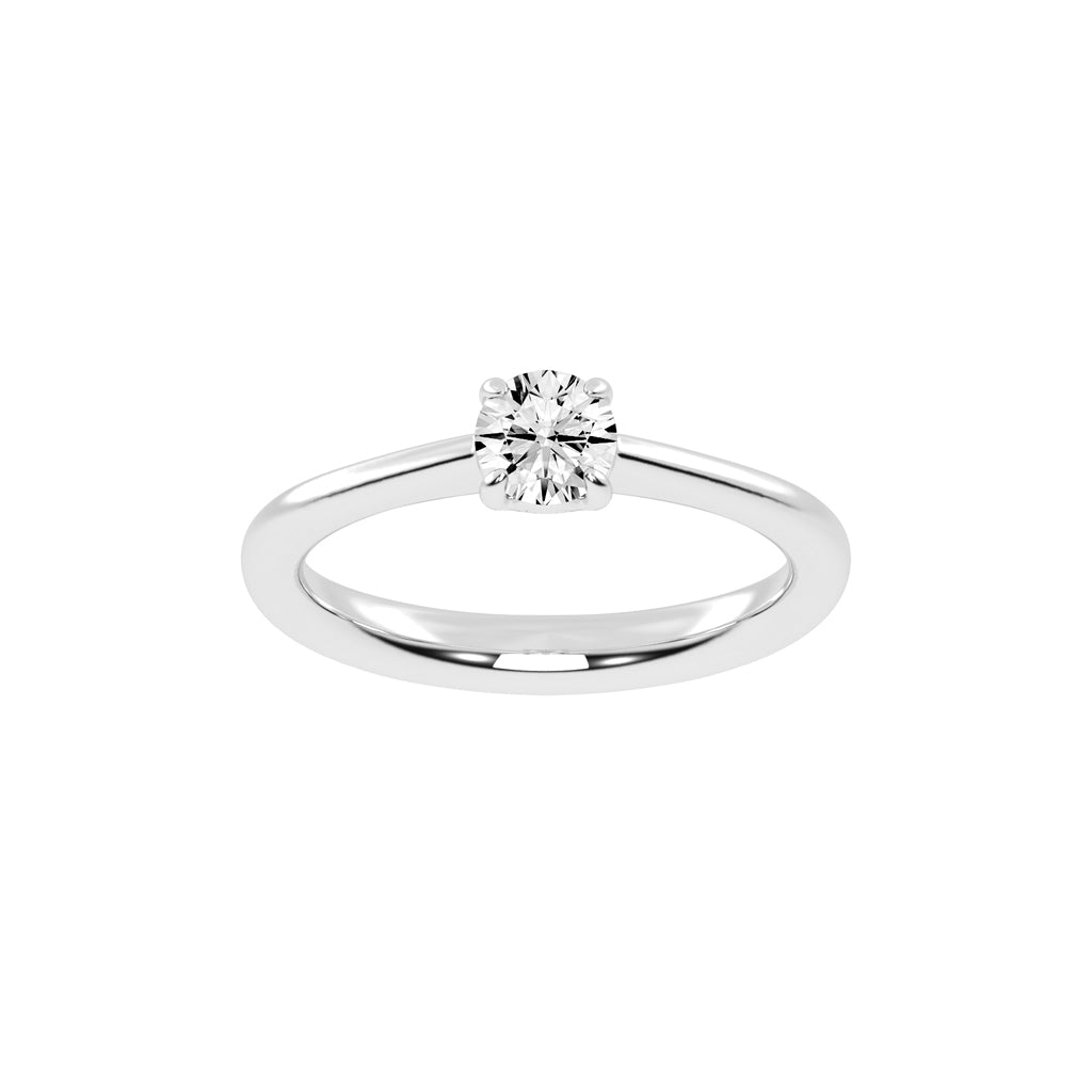 Diamoraire round cut solitaire lab diamond ring