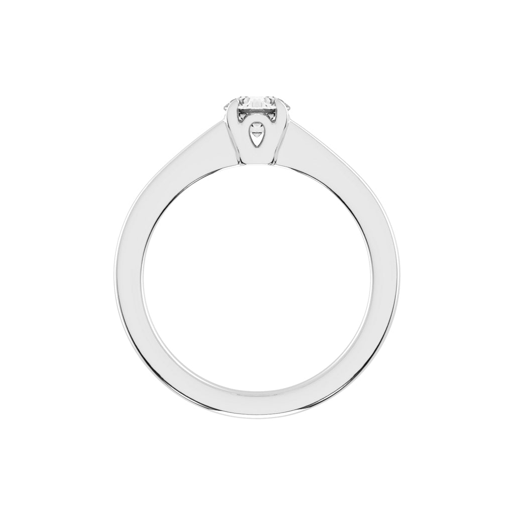 Diamoraire round cut solitaire lab diamond ring
