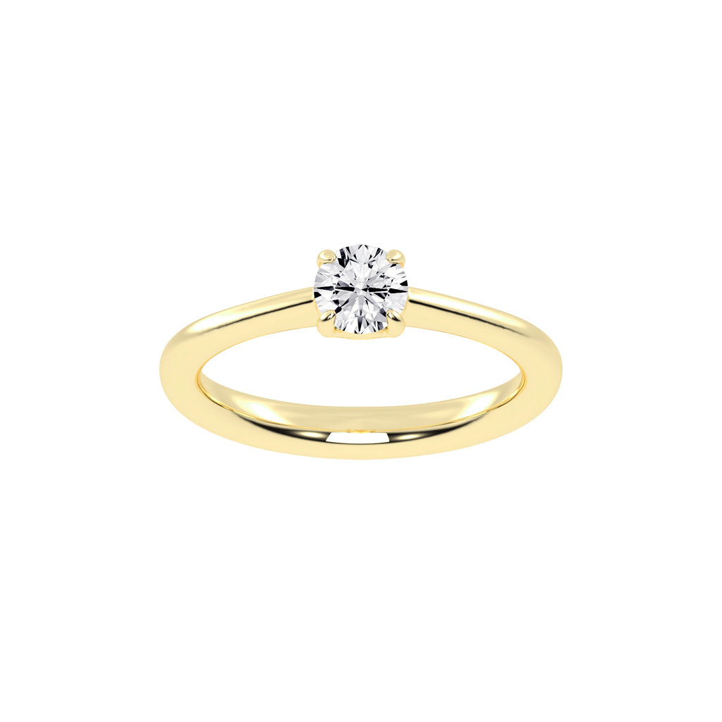 Diamoraire round cut solitaire lab diamond ring