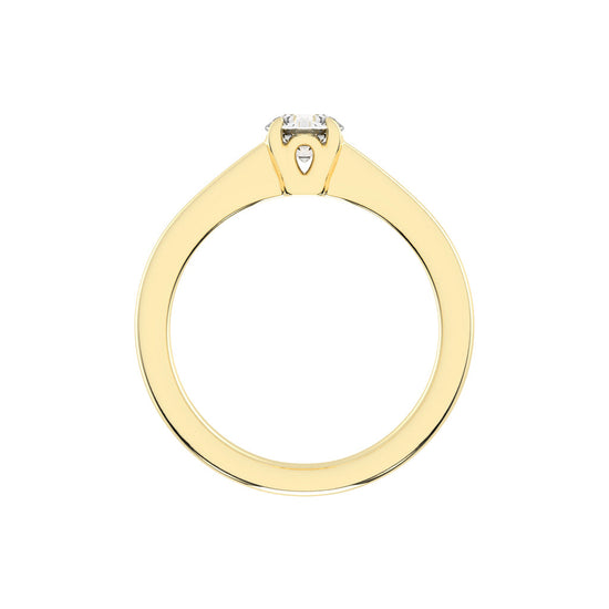 Diamoraire round cut solitaire lab diamond ring