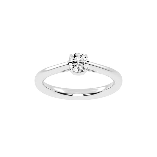 Solteira round prong solitaire lab diamond ring