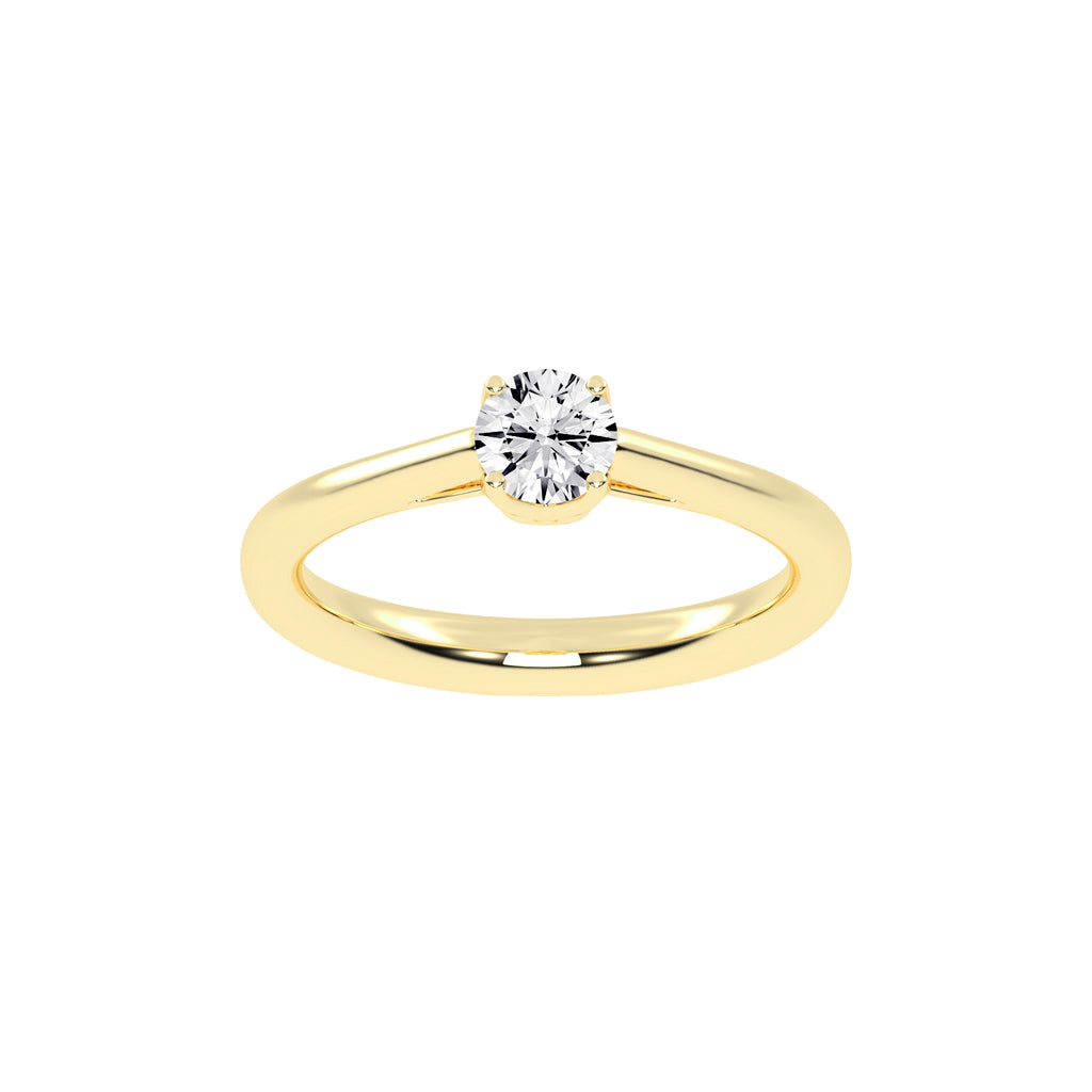 Solteira round prong solitaire lab diamond ring