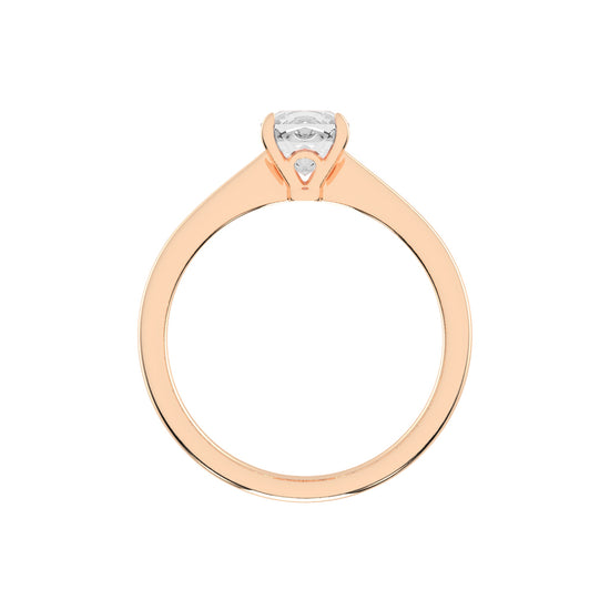 Solivante 1ct Cushion cut solitaire lab diamond ring