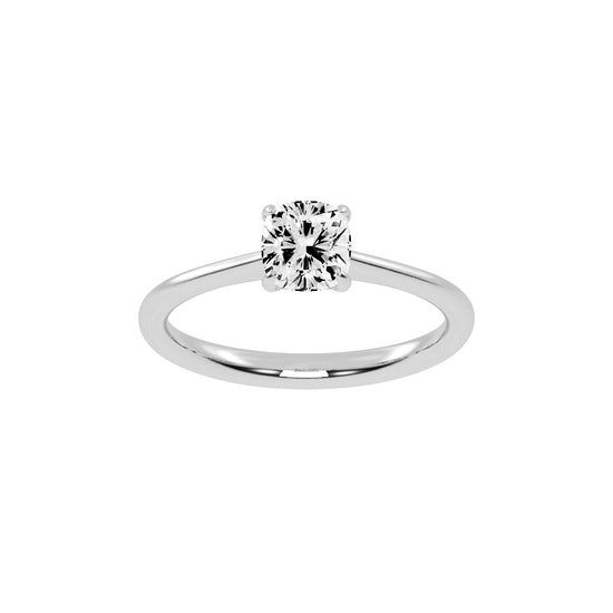 Solivante 1ct Cushion cut solitaire lab diamond ring