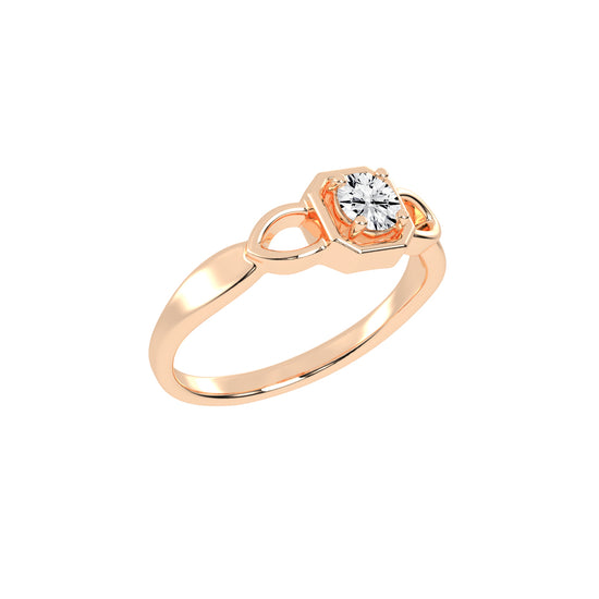 Delistreve Split shank round cut delicate lab diamond ring